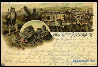 Jelenia G&oacute;ra (niem. Hirschberg, cz. Jelen&iacute; Hora, dawniej Hir&scaron;berk, Horn&scaron;perk) początek XX wieku.