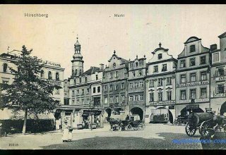 Jelenia G&oacute;ra (niem. Hirschberg, cz. Jelen&iacute; Hora, dawniej Hir&scaron;berk, Horn&scaron;perk) początek XX wieku.