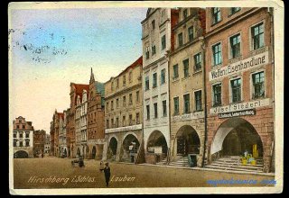 Jelenia G&oacute;ra (niem. Hirschberg, cz. Jelen&iacute; Hora, dawniej Hir&scaron;berk, Horn&scaron;perk) początek XX wieku.