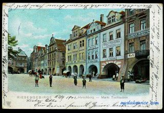 Jelenia G&oacute;ra (niem. Hirschberg, cz. Jelen&iacute; Hora, dawniej Hir&scaron;berk, Horn&scaron;perk) początek XX wieku.
