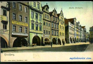 Jelenia G&oacute;ra (niem. Hirschberg, cz. Jelen&iacute; Hora, dawniej Hir&scaron;berk, Horn&scaron;perk) początek XX wieku.
