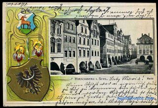 Jelenia G&oacute;ra (niem. Hirschberg, cz. Jelen&iacute; Hora, dawniej Hir&scaron;berk, Horn&scaron;perk) początek XX wieku.