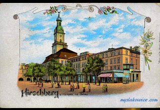 Jelenia G&oacute;ra (niem. Hirschberg, cz. Jelen&iacute; Hora, dawniej Hir&scaron;berk, Horn&scaron;perk) początek XX wieku.