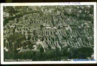 Jelenia G&oacute;ra (niem. Hirschberg, cz. Jelen&iacute; Hora, dawniej Hir&scaron;berk, Horn&scaron;perk) początek XX wieku.