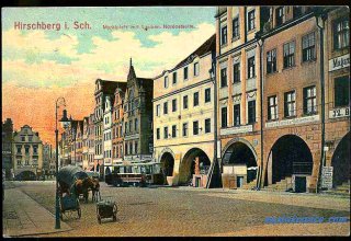 Jelenia G&oacute;ra (niem. Hirschberg, cz. Jelen&iacute; Hora, dawniej Hir&scaron;berk, Horn&scaron;perk) początek XX wieku.