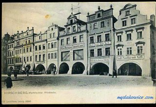 Jelenia G&oacute;ra (niem. Hirschberg, cz. Jelen&iacute; Hora, dawniej Hir&scaron;berk, Horn&scaron;perk) początek XX wieku.