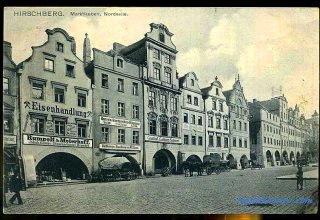 Jelenia G&oacute;ra (niem. Hirschberg, cz. Jelen&iacute; Hora, dawniej Hir&scaron;berk, Horn&scaron;perk) początek XX wieku.