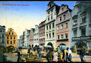 Jelenia G&oacute;ra (niem. Hirschberg, cz. Jelen&iacute; Hora, dawniej Hir&scaron;berk, Horn&scaron;perk) początek XX wieku.