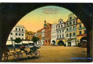 Jelenia G&oacute;ra (niem. Hirschberg, cz. Jelen&iacute; Hora, dawniej Hir&scaron;berk, Horn&scaron;perk) początek XX wieku.