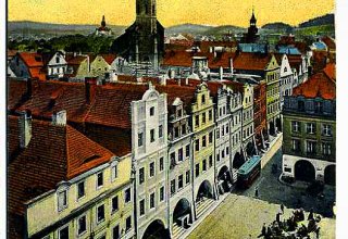 Jelenia G&oacute;ra (niem. Hirschberg, cz. Jelen&iacute; Hora, dawniej Hir&scaron;berk, Horn&scaron;perk) początek XX wieku.