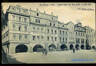Jelenia G&oacute;ra (niem. Hirschberg, cz. Jelen&iacute; Hora, dawniej Hir&scaron;berk, Horn&scaron;perk) początek XX wieku.