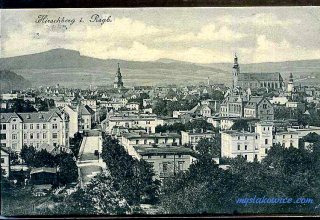Jelenia G&oacute;ra (niem. Hirschberg, cz. Jelen&iacute; Hora, dawniej Hir&scaron;berk, Horn&scaron;perk) początek XX wieku.