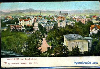 Jelenia G&oacute;ra (niem. Hirschberg, cz. Jelen&iacute; Hora, dawniej Hir&scaron;berk, Horn&scaron;perk) początek XX wieku.