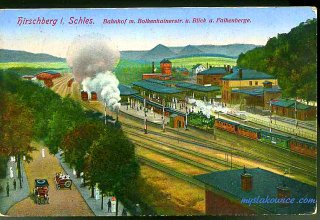 Jelenia G&oacute;ra (niem. Hirschberg, cz. Jelen&iacute; Hora, dawniej Hir&scaron;berk, Horn&scaron;perk) początek XX wieku.