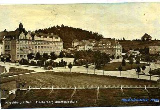 Jelenia G&oacute;ra (niem. Hirschberg, cz. Jelen&iacute; Hora, dawniej Hir&scaron;berk, Horn&scaron;perk) początek XX wieku.
