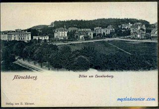 Jelenia G&oacute;ra (niem. Hirschberg, cz. Jelen&iacute; Hora, dawniej Hir&scaron;berk, Horn&scaron;perk) początek XX wieku.