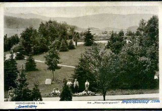 Jelenia G&oacute;ra (niem. Hirschberg, cz. Jelen&iacute; Hora, dawniej Hir&scaron;berk, Horn&scaron;perk) początek XX wieku.