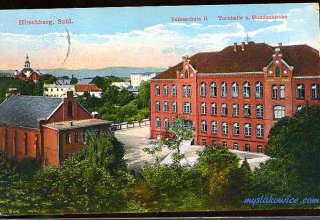 Jelenia G&oacute;ra (niem. Hirschberg, cz. Jelen&iacute; Hora, dawniej Hir&scaron;berk, Horn&scaron;perk) początek XX wieku.