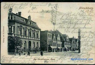 Jelenia G&oacute;ra (niem. Hirschberg, cz. Jelen&iacute; Hora, dawniej Hir&scaron;berk, Horn&scaron;perk) początek XX wieku.