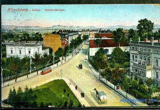 Jelenia G&oacute;ra (niem. Hirschberg, cz. Jelen&iacute; Hora, dawniej Hir&scaron;berk, Horn&scaron;perk) początek XX wieku.