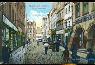 Jelenia G&oacute;ra (niem. Hirschberg, cz. Jelen&iacute; Hora, dawniej Hir&scaron;berk, Horn&scaron;perk) początek XX wieku.