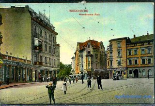 Jelenia G&oacute;ra (niem. Hirschberg, cz. Jelen&iacute; Hora, dawniej Hir&scaron;berk, Horn&scaron;perk) początek XX wieku.