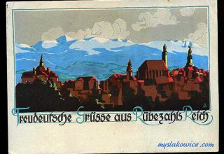 Jelenia G&oacute;ra (niem. Hirschberg, cz. Jelen&iacute; Hora, dawniej Hir&scaron;berk, Horn&scaron;perk) początek XX wieku.