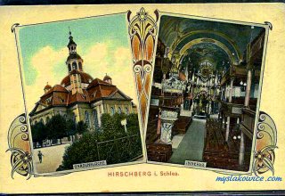 Jelenia G&oacute;ra (niem. Hirschberg, cz. Jelen&iacute; Hora, dawniej Hir&scaron;berk, Horn&scaron;perk) początek XX wieku.