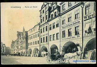 Jelenia G&oacute;ra (niem. Hirschberg, cz. Jelen&iacute; Hora, dawniej Hir&scaron;berk, Horn&scaron;perk) początek XX wieku.