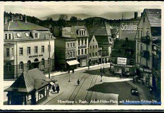 Jelenia G&oacute;ra (niem. Hirschberg, cz. Jelen&iacute; Hora, dawniej Hir&scaron;berk, Horn&scaron;perk) początek XX wieku.