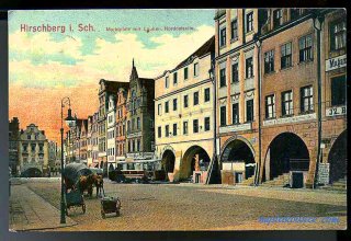 Jelenia G&oacute;ra (niem. Hirschberg, cz. Jelen&iacute; Hora, dawniej Hir&scaron;berk, Horn&scaron;perk) początek XX wieku.