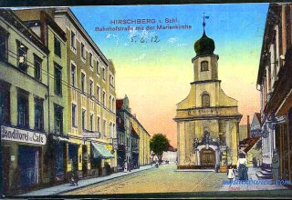 Jelenia G&oacute;ra (niem. Hirschberg, cz. Jelen&iacute; Hora, dawniej Hir&scaron;berk, Horn&scaron;perk) początek XX wieku.