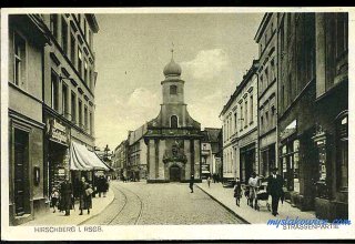 Jelenia G&oacute;ra (niem. Hirschberg, cz. Jelen&iacute; Hora, dawniej Hir&scaron;berk, Horn&scaron;perk) początek XX wieku.