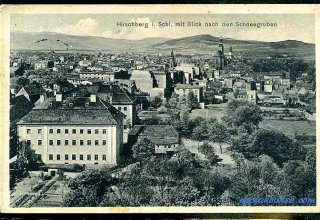 Jelenia G&oacute;ra (niem. Hirschberg, cz. Jelen&iacute; Hora, dawniej Hir&scaron;berk, Horn&scaron;perk) początek XX wieku.
