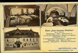 Jelenia G&oacute;ra (niem. Hirschberg, cz. Jelen&iacute; Hora, dawniej Hir&scaron;berk, Horn&scaron;perk) początek XX wieku.