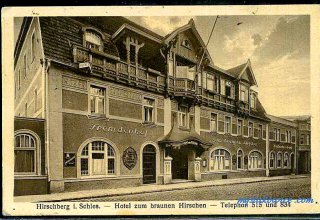 Jelenia G&oacute;ra (niem. Hirschberg, cz. Jelen&iacute; Hora, dawniej Hir&scaron;berk, Horn&scaron;perk) początek XX wieku.