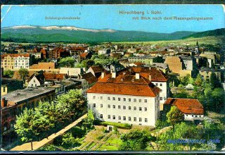 Jelenia G&oacute;ra (niem. Hirschberg, cz. Jelen&iacute; Hora, dawniej Hir&scaron;berk, Horn&scaron;perk) początek XX wieku.