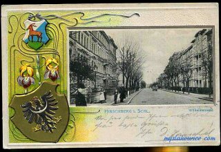 Jelenia G&oacute;ra (niem. Hirschberg, cz. Jelen&iacute; Hora, dawniej Hir&scaron;berk, Horn&scaron;perk) początek XX wieku.