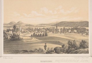 Mysłakowice (Erdmannsdorf und Zillerthal). ok 1850 rok.