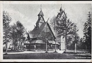 1948 rok. Bierutowice (obecnie Karpacz). Kości&oacute;ł Wang.