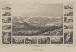 ok 1850 rok. Riesengebirge - Karkonosze. Autor, rytownik  Albert Henry Payne (1812-1902).