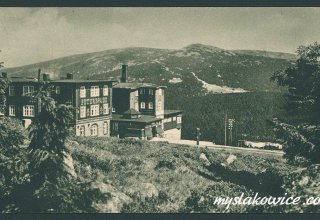 Karkonosze - Schronisko "Petrova bouda" pok 1930 rok.