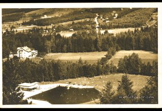 Karpacz (do 1945 r. niem. Krummh&uuml;bel). Ok 1940 rok