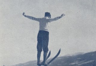 Skoczek nad Karkonoszami. 1909 rok.