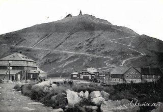 Widok na Śnieżkę, ok 1906/1945 rok.