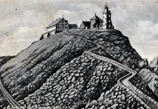 Śnieżka, poczt&oacute;wka z 1942 roku