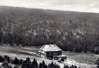 Riesengebirge : die neue schlesische Baude, Schronisko Na Hali Szrenickiej &minus; wysokog&oacute;rskie schronisko turystyczne w