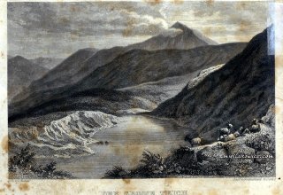 Karkonosze (Wielki Staw) / Riesengebirge (Gro&szlig;e Teich). ok 1850 rok.