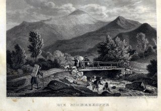 Widok na Śnieżkę, ok 1850 rok. 