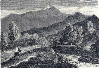 Widok na Śnieżkę. 1860 rok